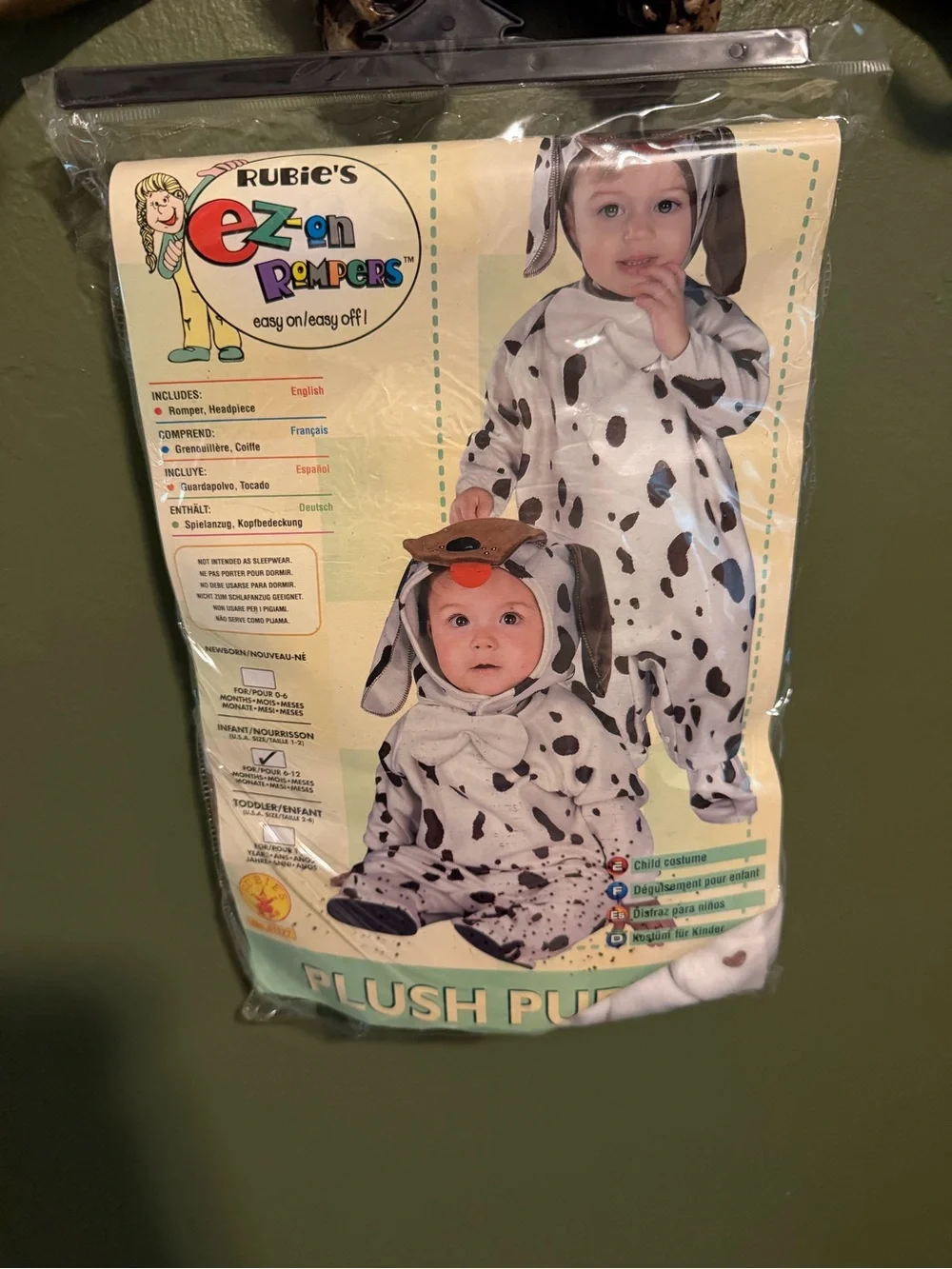 Rubie's Brown & White Spot Puppy One-Piece Costume for Kids
